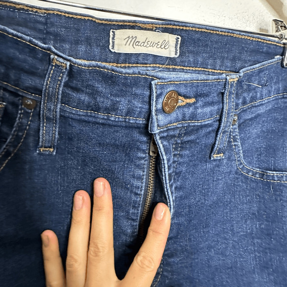 MADEWELL 10" High-Rise Skinny Jeans women's Lucille Wash dark blue H2245 size 30 - Picture 4 of 9